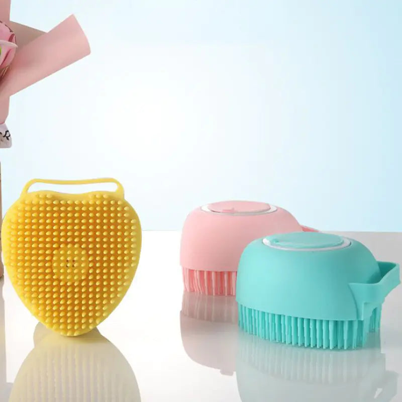 Silicone Bath Brush for Dogs and Cats Grooming Tool